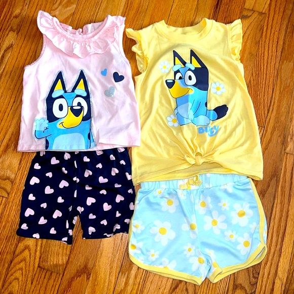 Bluey Bundle- 6 top and short sets - Picture 2 of 7